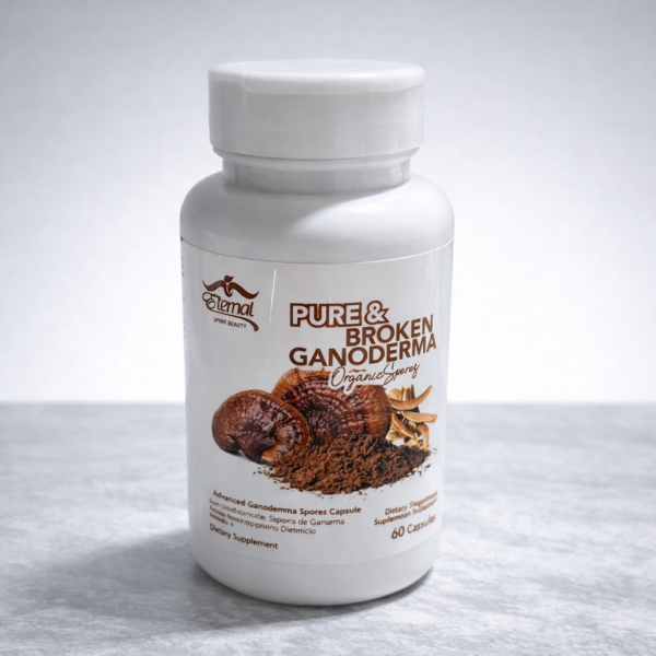 Eternal Pure & Broken Ganoderma – Organic Reishi Mushroom Capsules (60 Count)