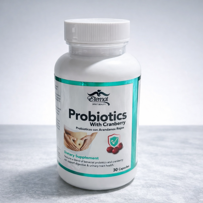Probiotics + Cranberry Digestive Support Capsules